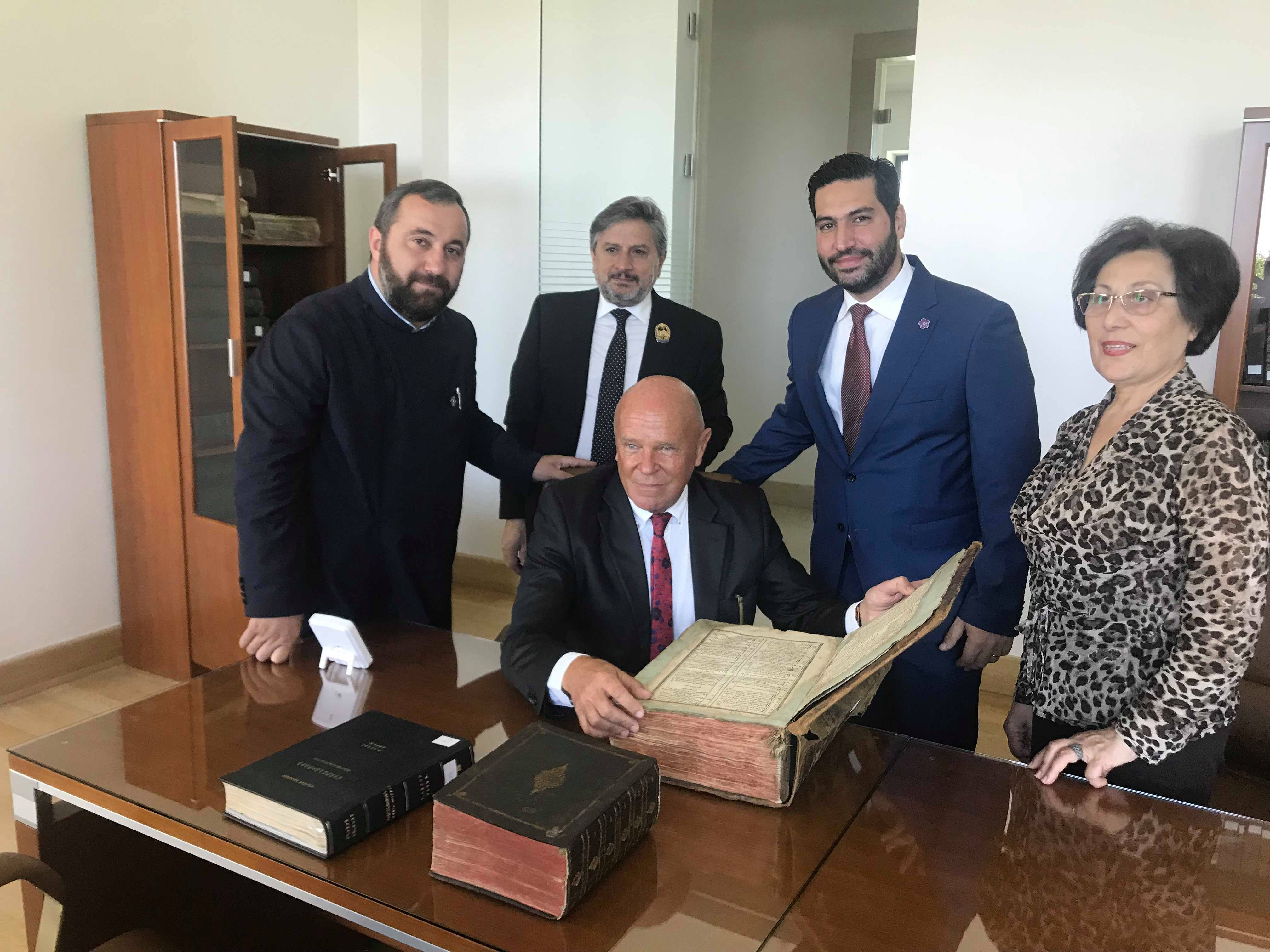 Andorian professor was impressed by the literature of St. Etchmiadzin Matenadaran